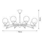 Lustre Sciolari Vintage Bois Verre - Neutralighting