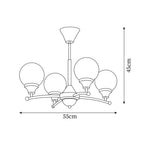 Lustre Sciolari Vintage Bois Verre - Neutralighting
