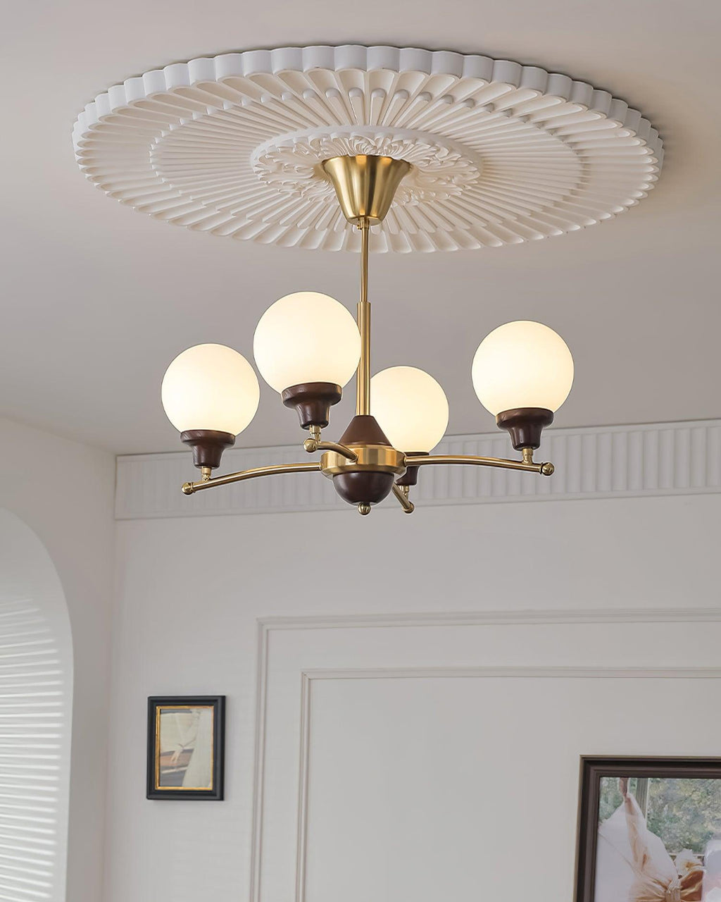 Lustre Sciolari Vintage Bois Verre - Neutralighting