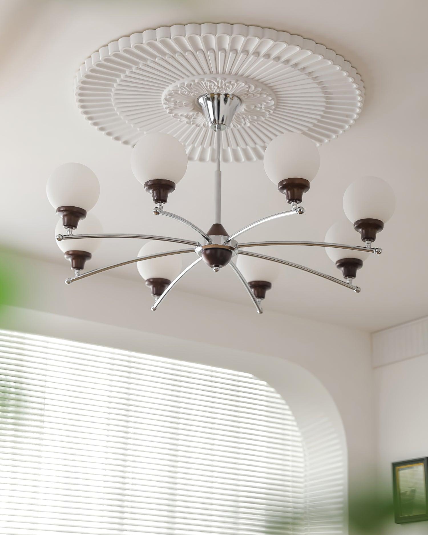 Lustre Sciolari Vintage Bois Verre - Neutralighting