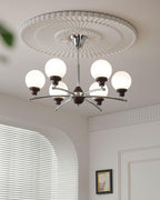 Sciolari Lustre Bois de Noyer Bras Courbés - Neutralighting