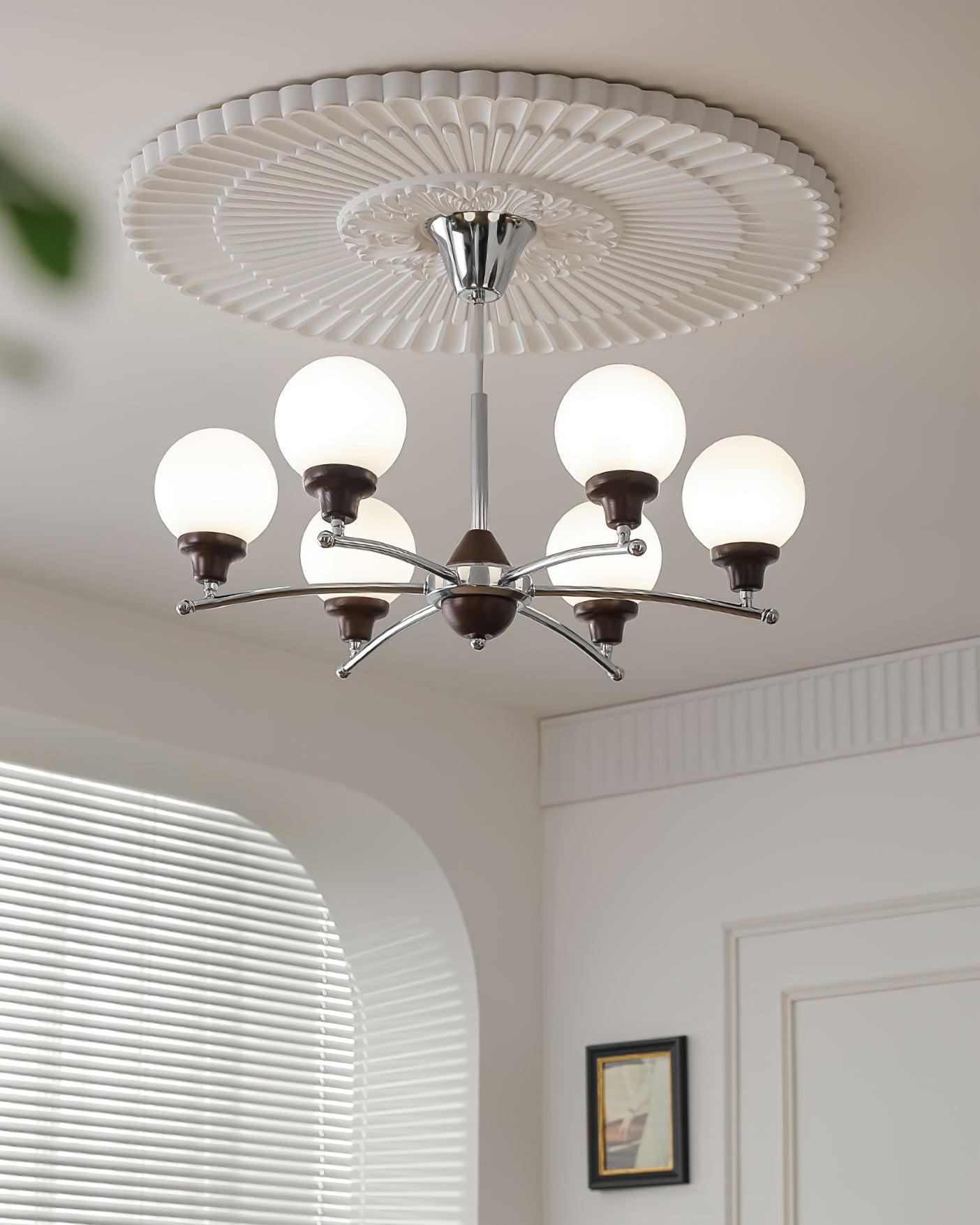 Lustre Sciolari Vintage Bois Verre - Neutralighting