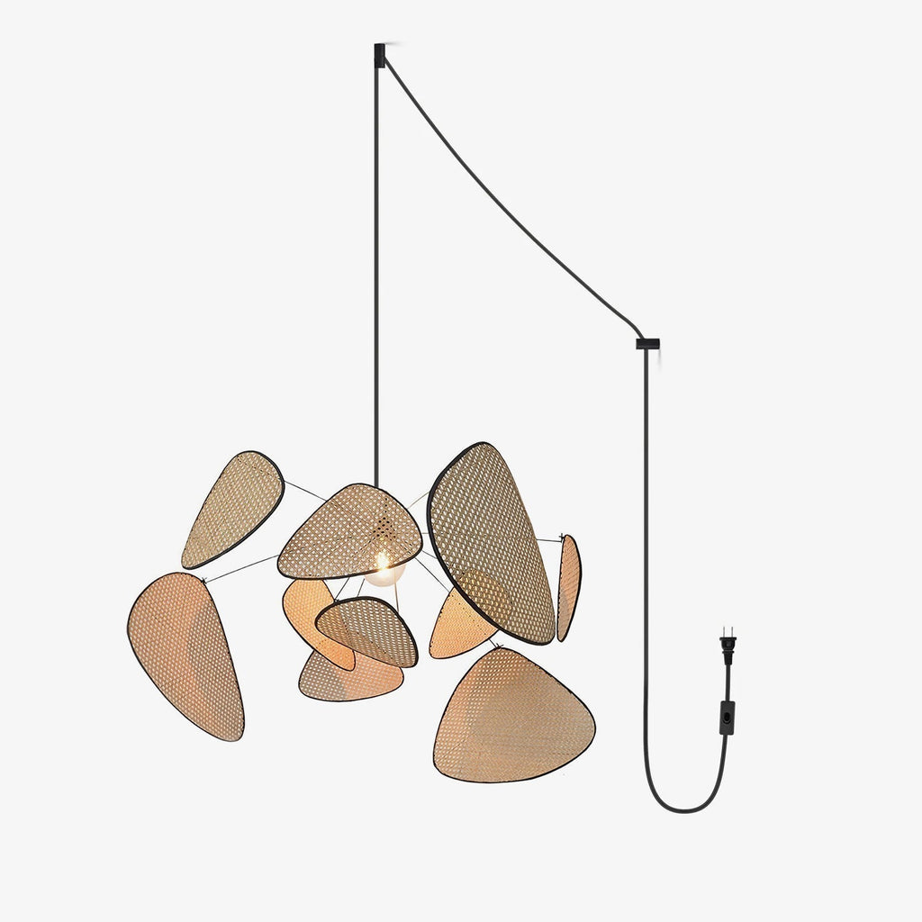 Lustra Lampe Pendante Rattan Swag Industrielle - Neutralighting