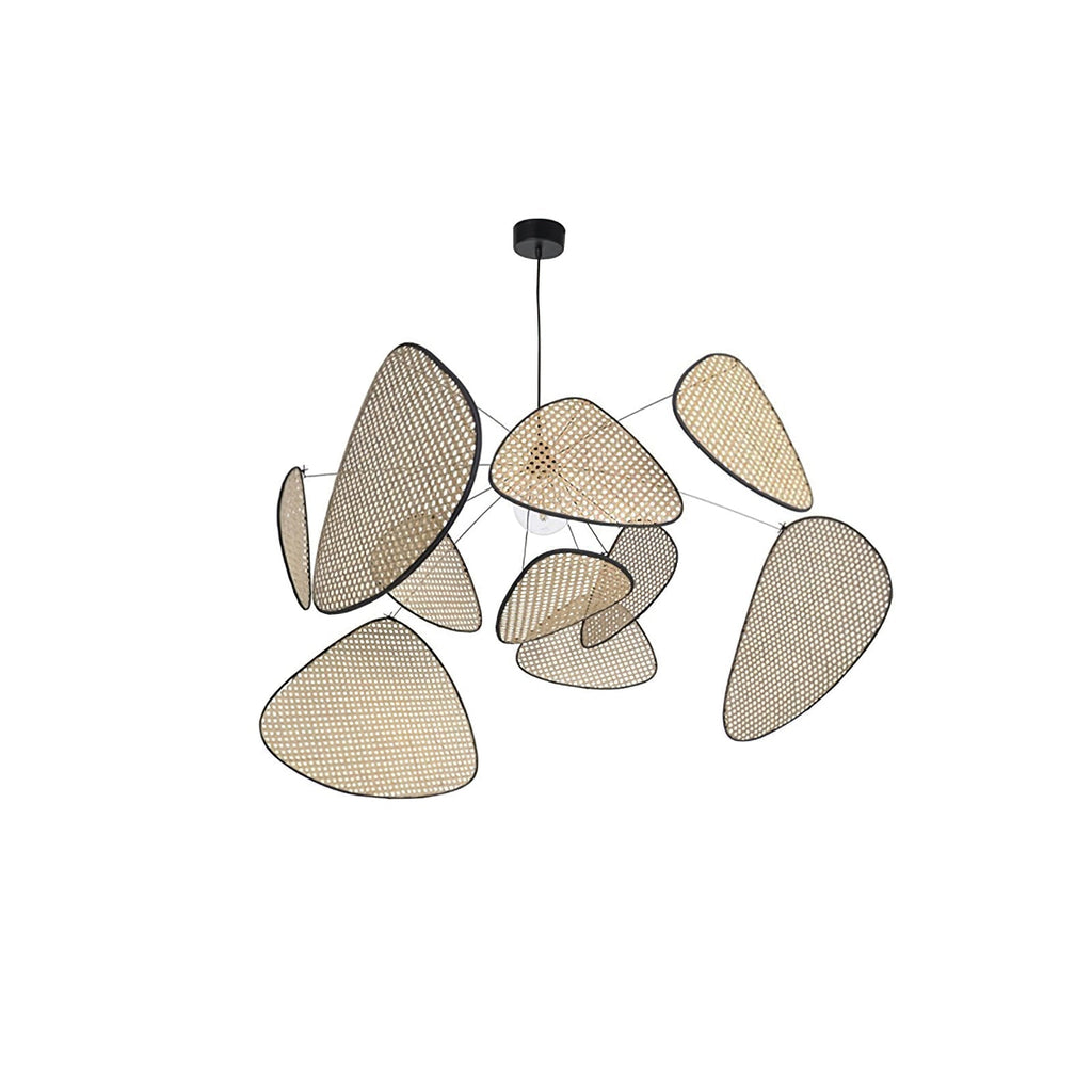 Lustra Chandelier Écran Cannage Suspension Rétro - Neutralighting