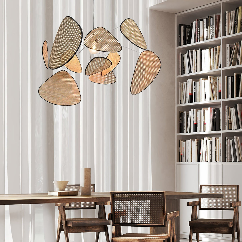 Lustra Lampe Pendante Rattan Swag Industrielle - Neutralighting