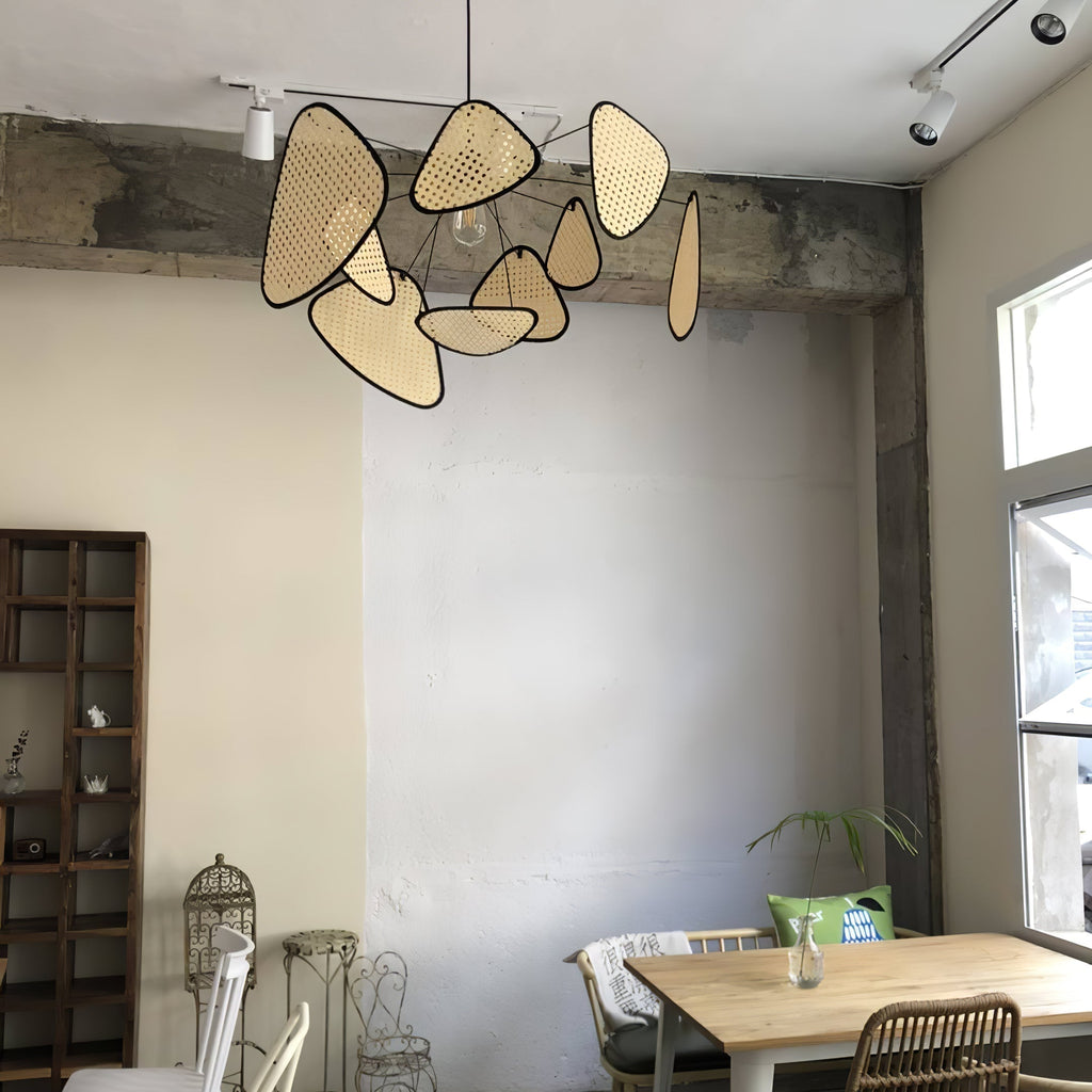 Lustra Lampe Pendante Rattan Swag Industrielle - Neutralighting