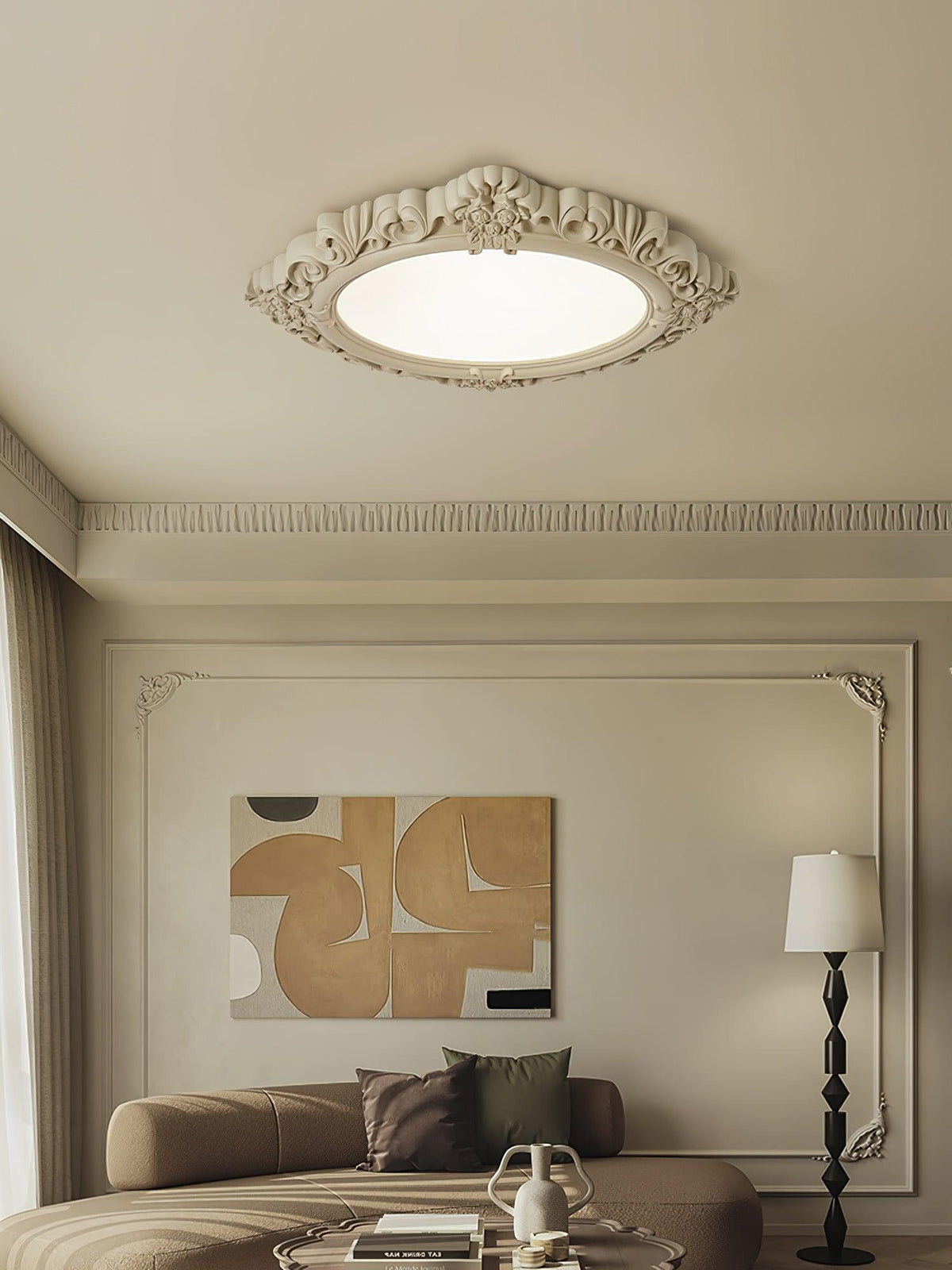 Avraee Lampe Plafonnier en Résine Sculptée - Neutralighting