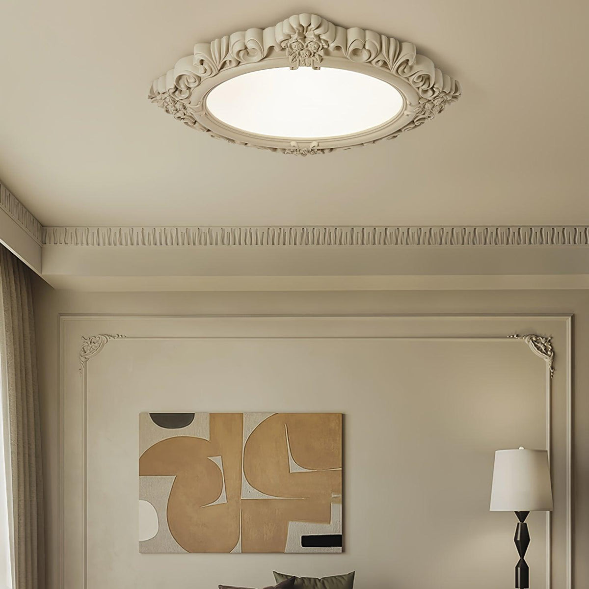 Avraee Lampe Plafonnier en Résine Sculptée - Neutralighting