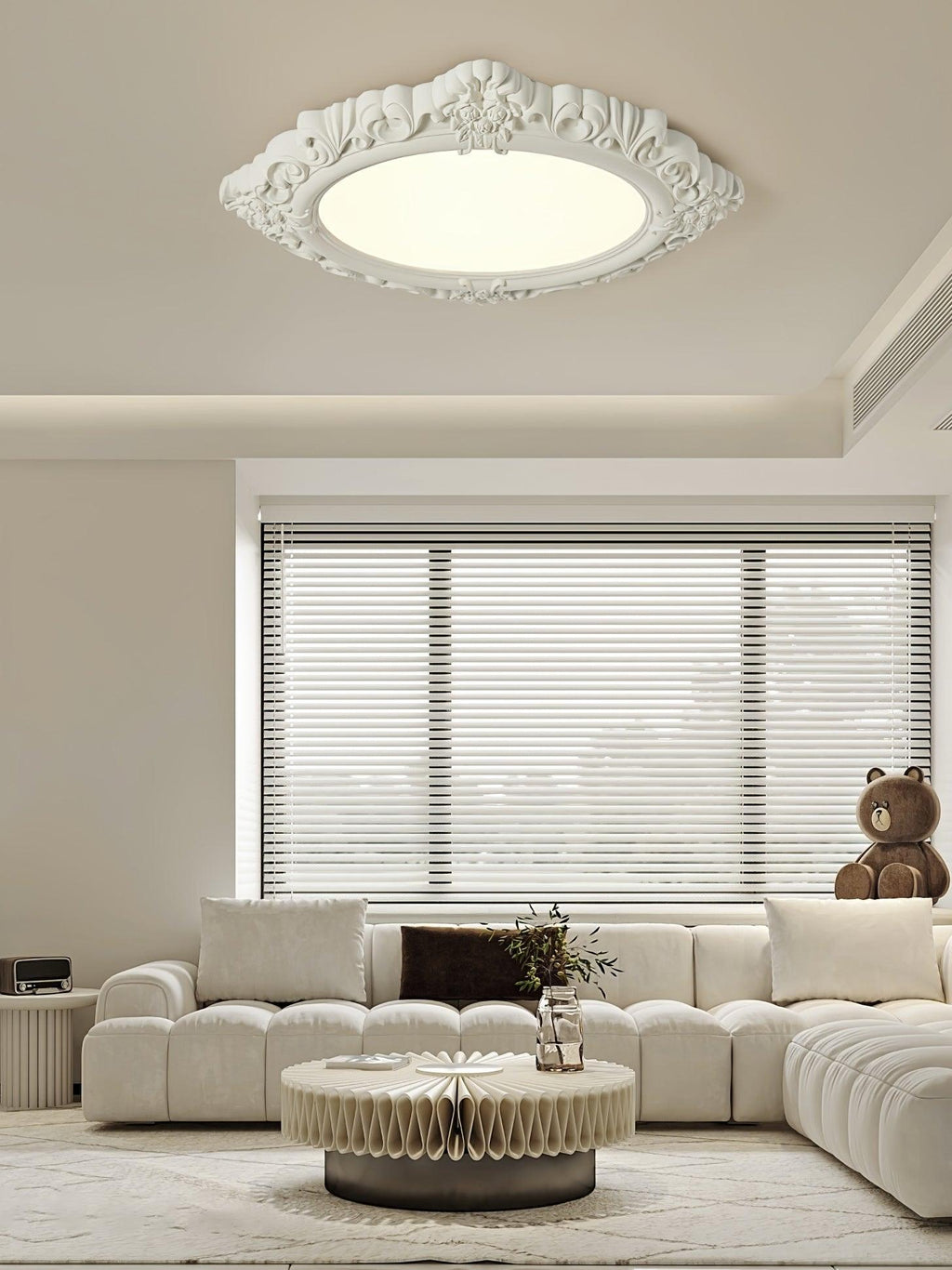 Avraee Lampe Plafonnier en Résine Sculptée - Neutralighting