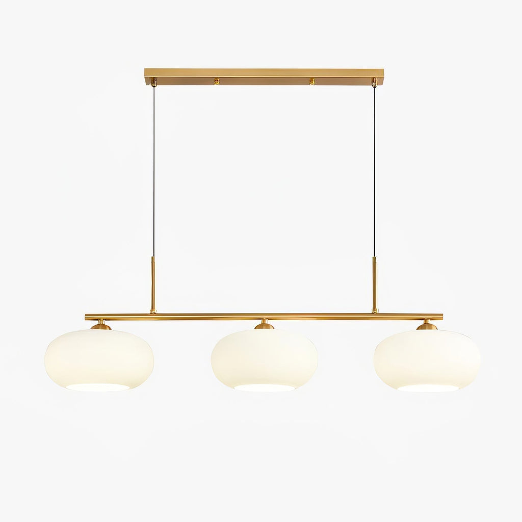 Lustra Suspension Lampe Linéaire à 3 Lumières en Forme de Globe - Neutralighting