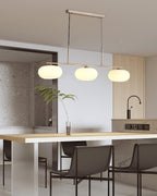 Lustra Suspension Lampe Linéaire à 3 Lumières en Forme de Globe - Neutralighting