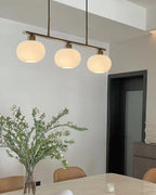 Lustra Suspension Lampe Linéaire à 3 Lumières en Forme de Globe - Neutralighting