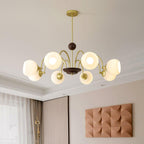 Lustra Chandelier Sculptural en Verre Canalisé - Neutralighting