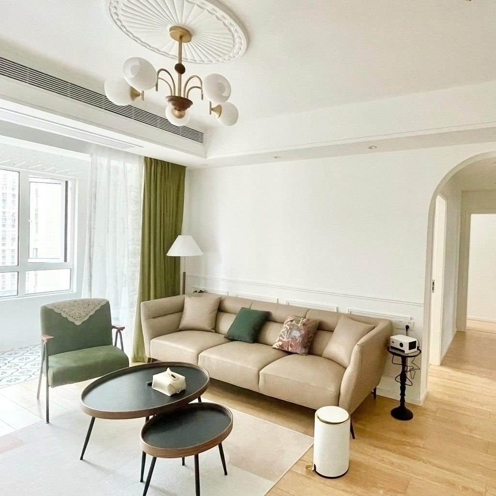 Lustra Chandelier Sculptural en Verre Canalisé - Neutralighting
