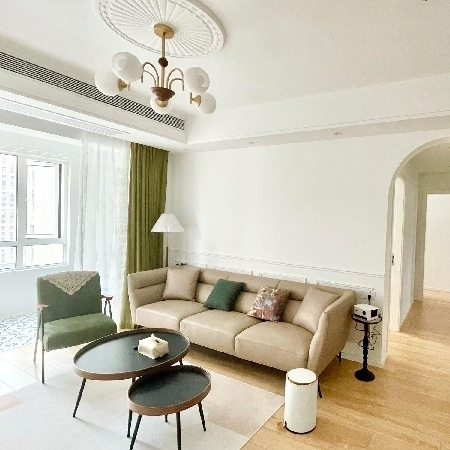 Lustra Chandelier Sculptural en Verre Canalisé - Neutralighting