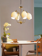 Lustra Chandelier en Céramique Canneleur Sculptural en Verre Élégant - Neutralighting