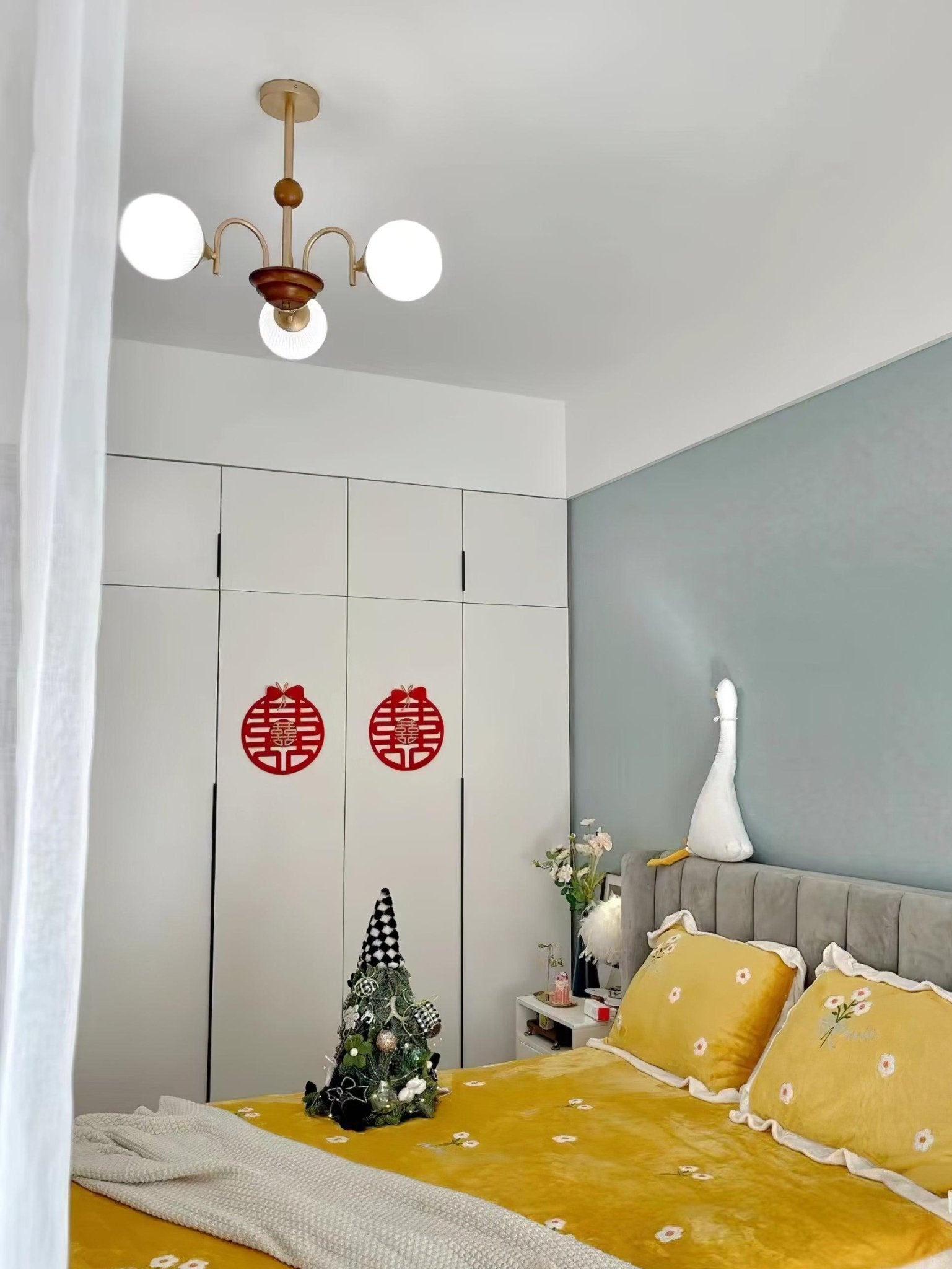 Lustra Chandelier Sculptural en Verre Canalisé - Neutralighting