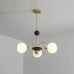 Lustra Chandelier Sculptural en Verre Canalisé - Neutralighting
