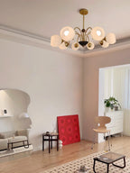 Lustra Chandelier Sculptural en Verre Canalisé - Neutralighting