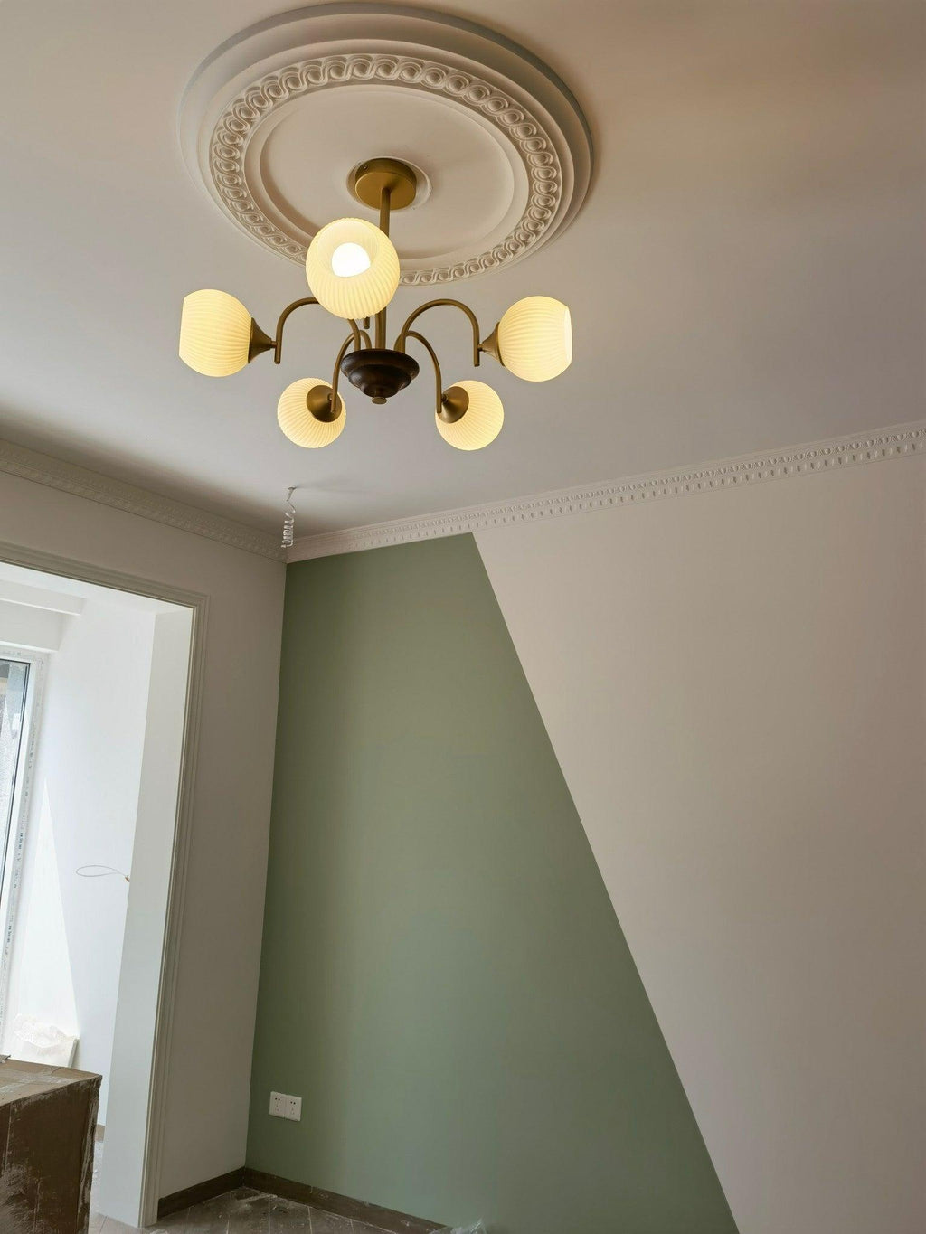 Lustra Chandelier Sculptural en Verre Canalisé - Neutralighting