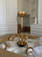 Lustra Chandelier Sculptural en Verre Canalisé - Neutralighting