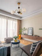 Lustra Chandelier Sculptural en Verre Canalisé - Neutralighting