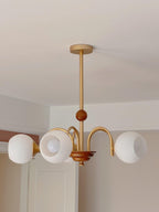 Lustra Chandelier Sculptural en Verre Canalisé - Neutralighting