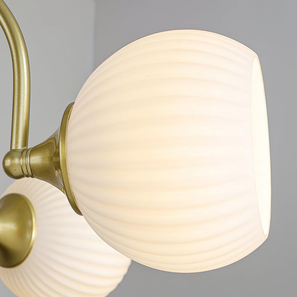 Lustra Chandelier Sculptural en Verre Canalisé - Neutralighting