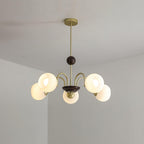 Lustra Chandelier Sculptural en Verre Canalisé - Neutralighting