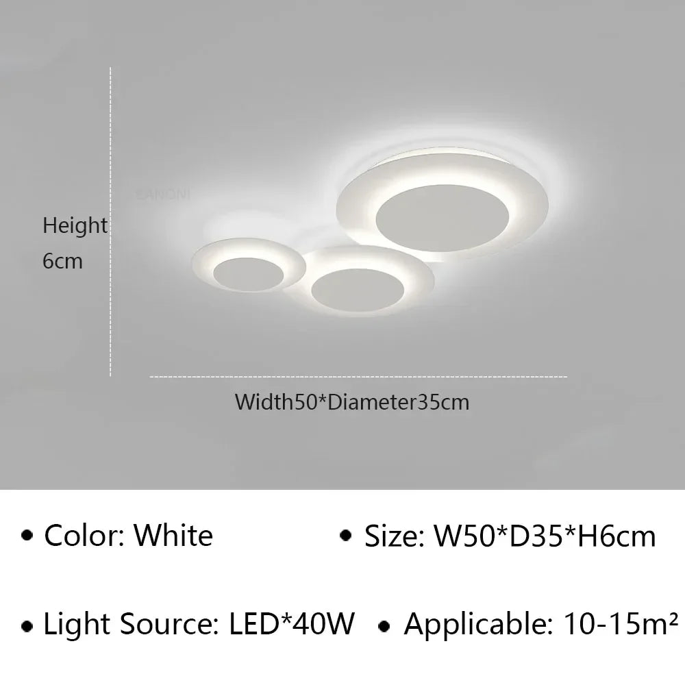 Plafonnier led moderne pour décoration intérieure et éclairage élégant Léopold Sérénade - Esprit Contemporain & Décor Élégant