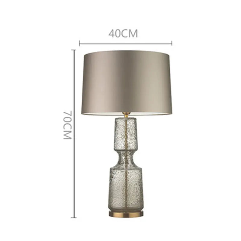 lampe de chevet rétro en verre design minimaliste pour décoration intérieure