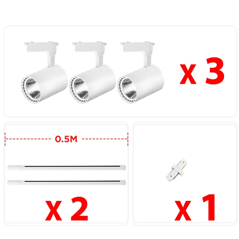 Luminaire — Rail d'éclairage LED pour décoration intérieure et ambiance lumineuse