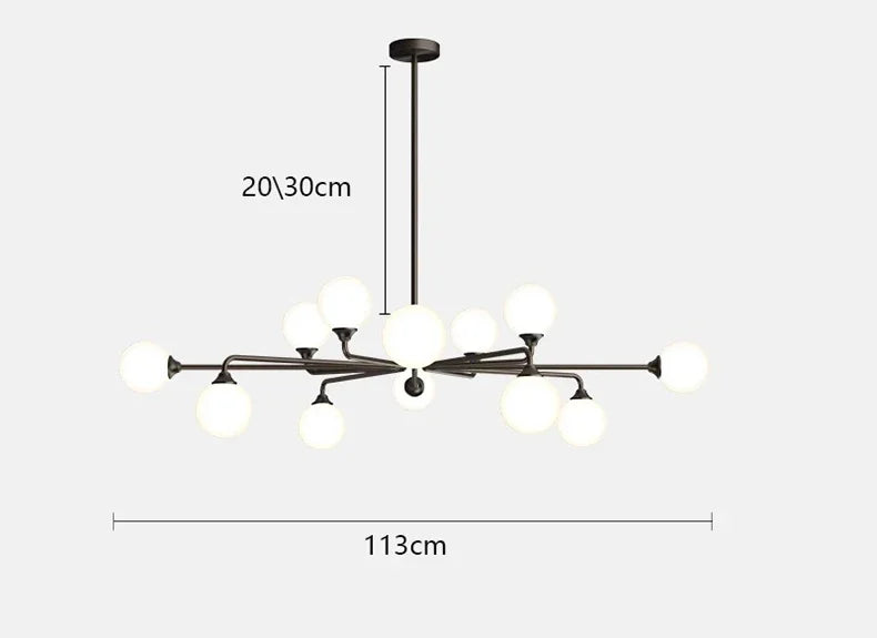 Lustre — Moderne en verre suspendu pour décoration maison