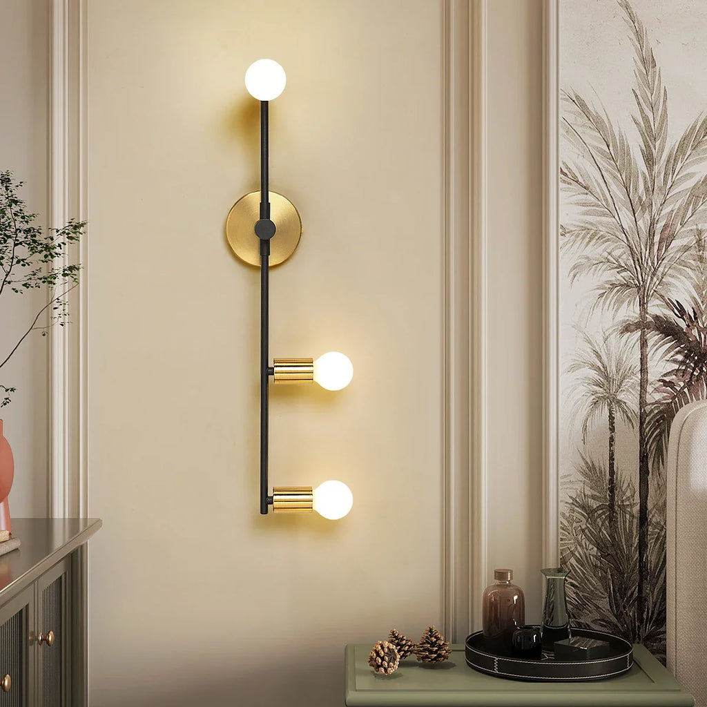 Applique murale led maison intérieur éclairage fond ampoule e27 Ysé Poème en Métal - Caractère & Élégance dans le Décor