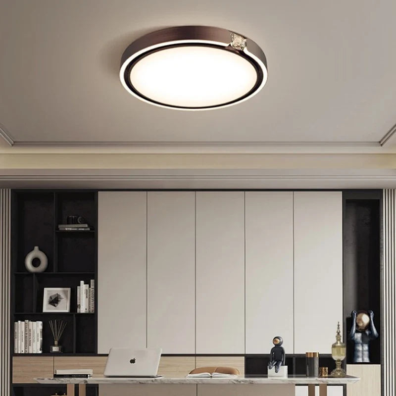 Plafonnier moderne à anneau design luxe pour intérieur Alma Matin en Anneau - Une Silhouette Tout en Rondeur