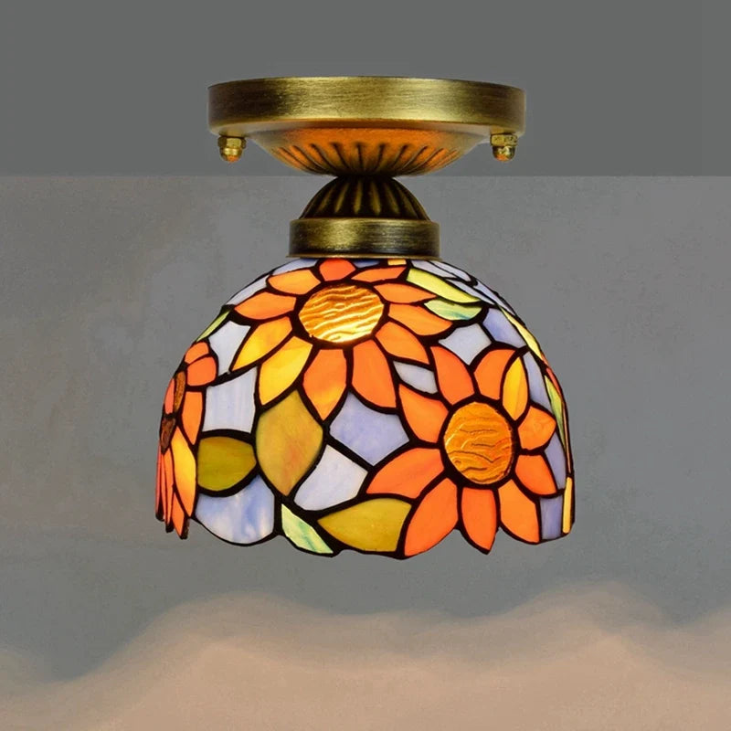 Plafonnier moderne en éclairage led nordique pour balcon et allée Hélène Cantate en Verre - Reflets Délicats & Élégance Visuelle
