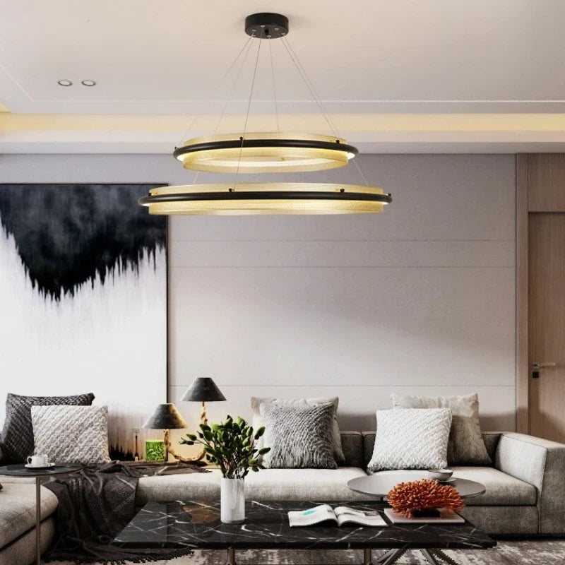 Lustre — LED circulaire de luxe design moderne décoratif