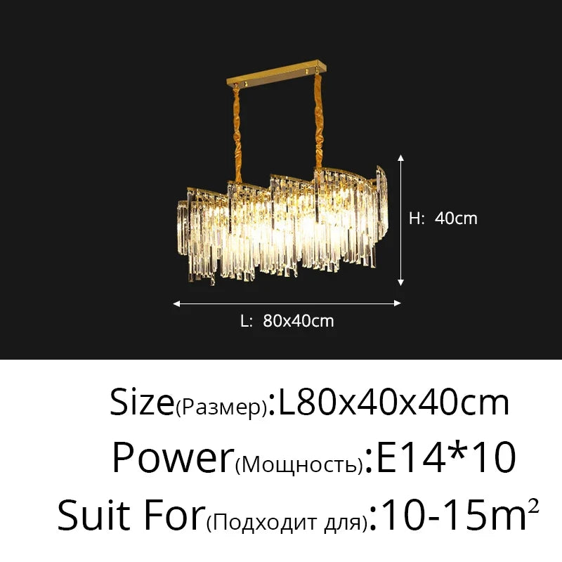 Lustre — En cristal de luxe spirale postmoderne décoratif