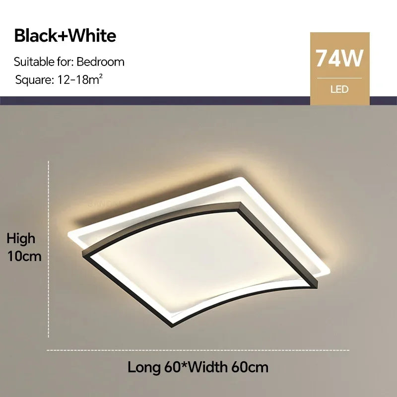 Plafonnier led moderne luminaire décoratif intérieur design élégant Honoré Éclaircie - Présence Moderne & Harmonie Intérieure