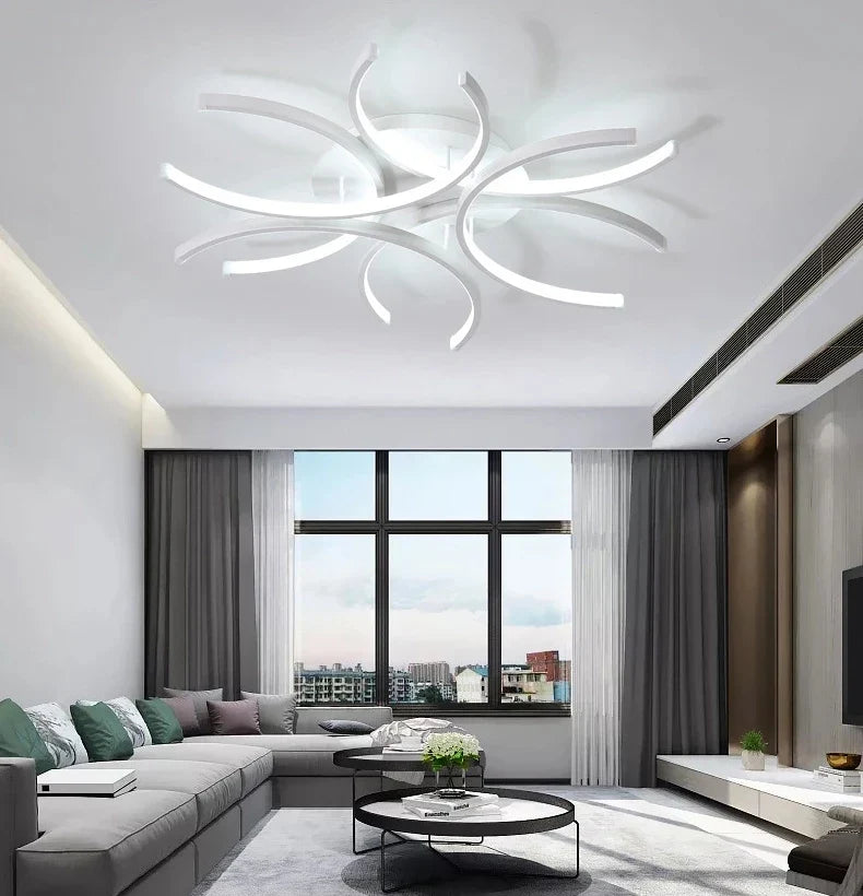 Plafonnier moderne à leds créatif pour décoration intérieure Ophélie Orée - Une Note Actuelle dans le Décor