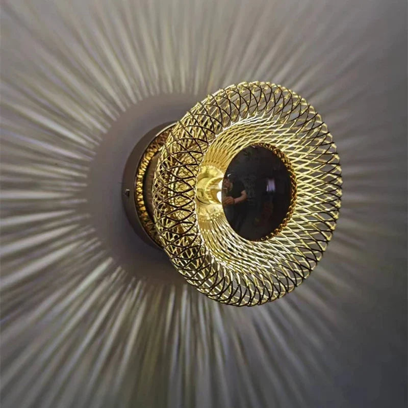 Applique murale — En fer design corne italienne pour décoration intérieure à LED