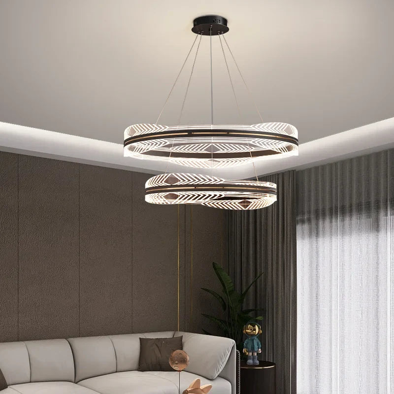 Lustre — Moderne suspendu en or design nordique éclairage intérieur