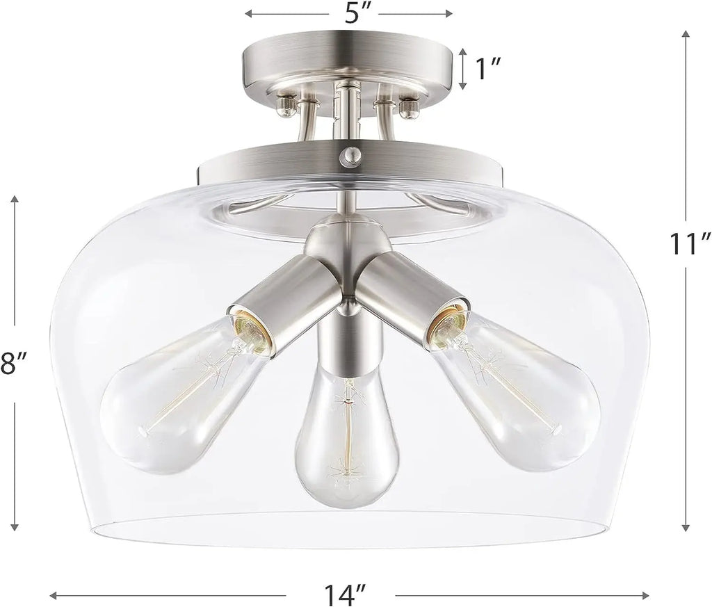 Plafonnier — En verre moderne pour couloir et café