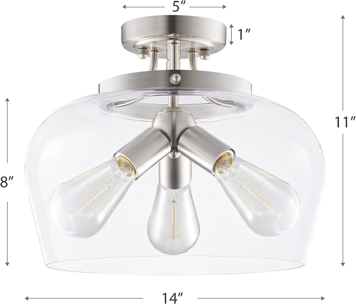 Plafonnier — En verre moderne pour couloir et café