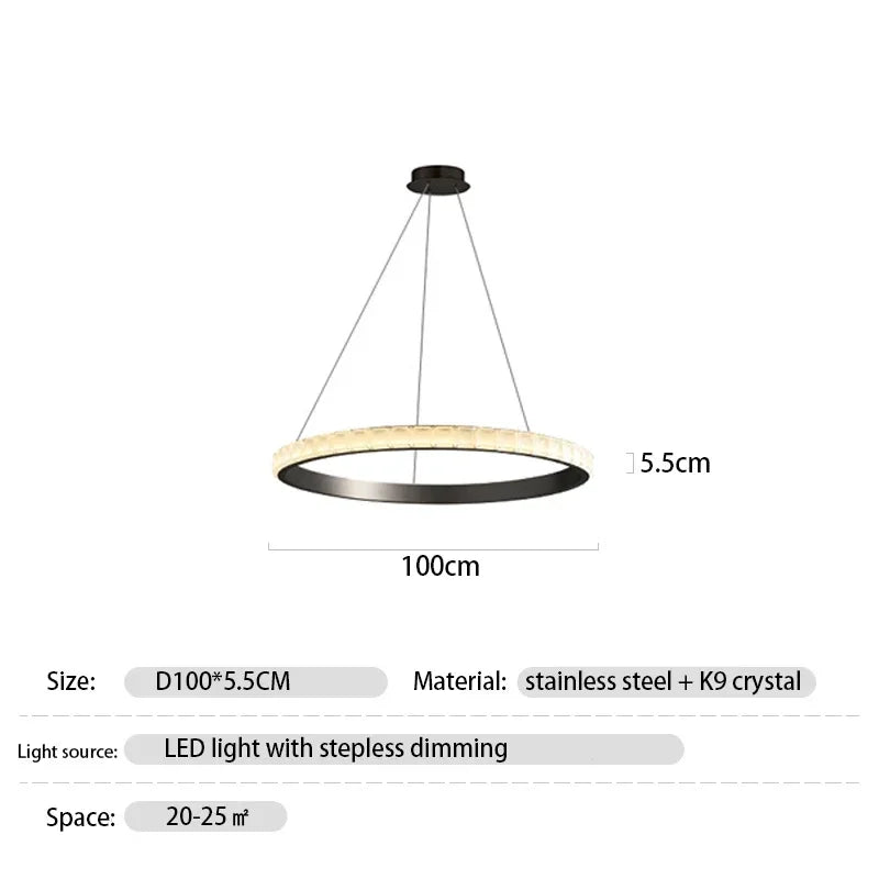 Lustre — De luxe en cristal pour hôtel et villa