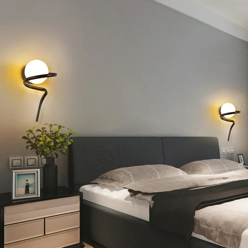 Applique murale — Ronde en verre design moderne créative pour intérieur