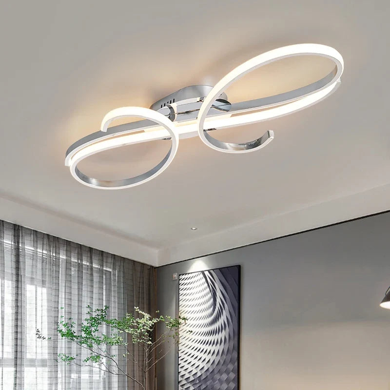 Plafonnier — LED moderne plaqué pour salon chambre couloir Foyer salle d'étude lustres de plafond intérieur maison