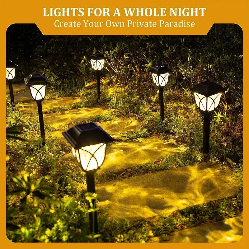 lampe solaire led imperméable extérieure pour jardin allée cour