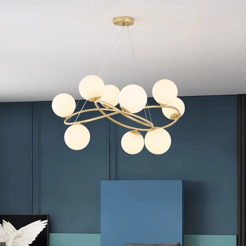 Lampe à poser — LED suspendues au design moderne