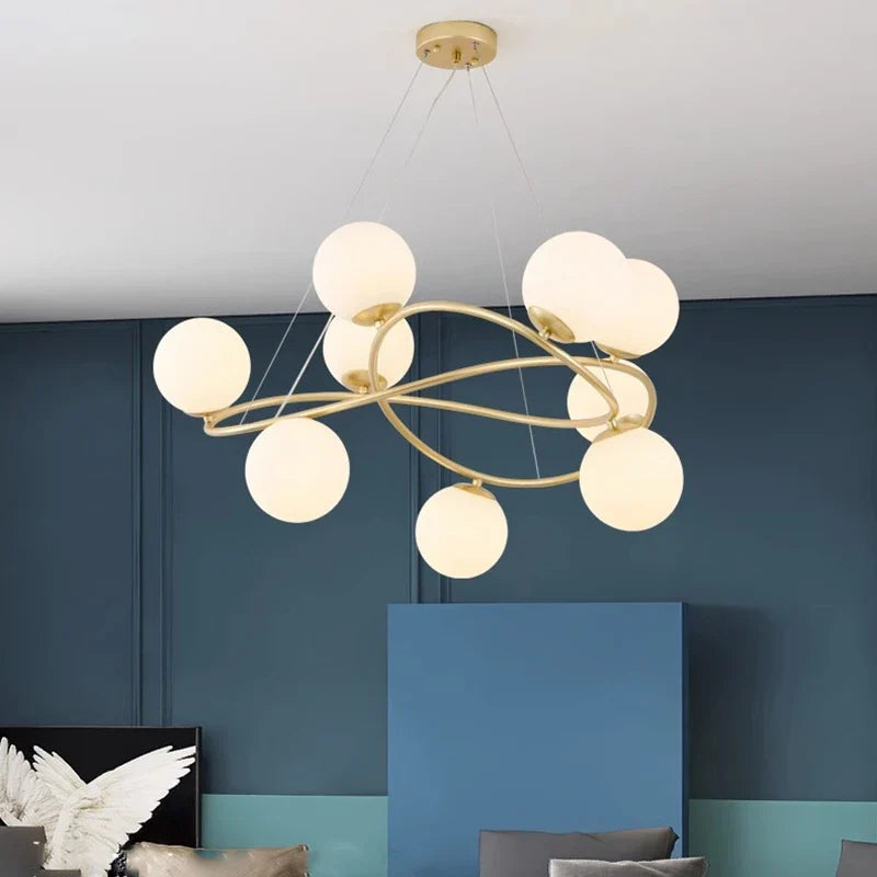 Lampe à poser — LED suspendues au design moderne